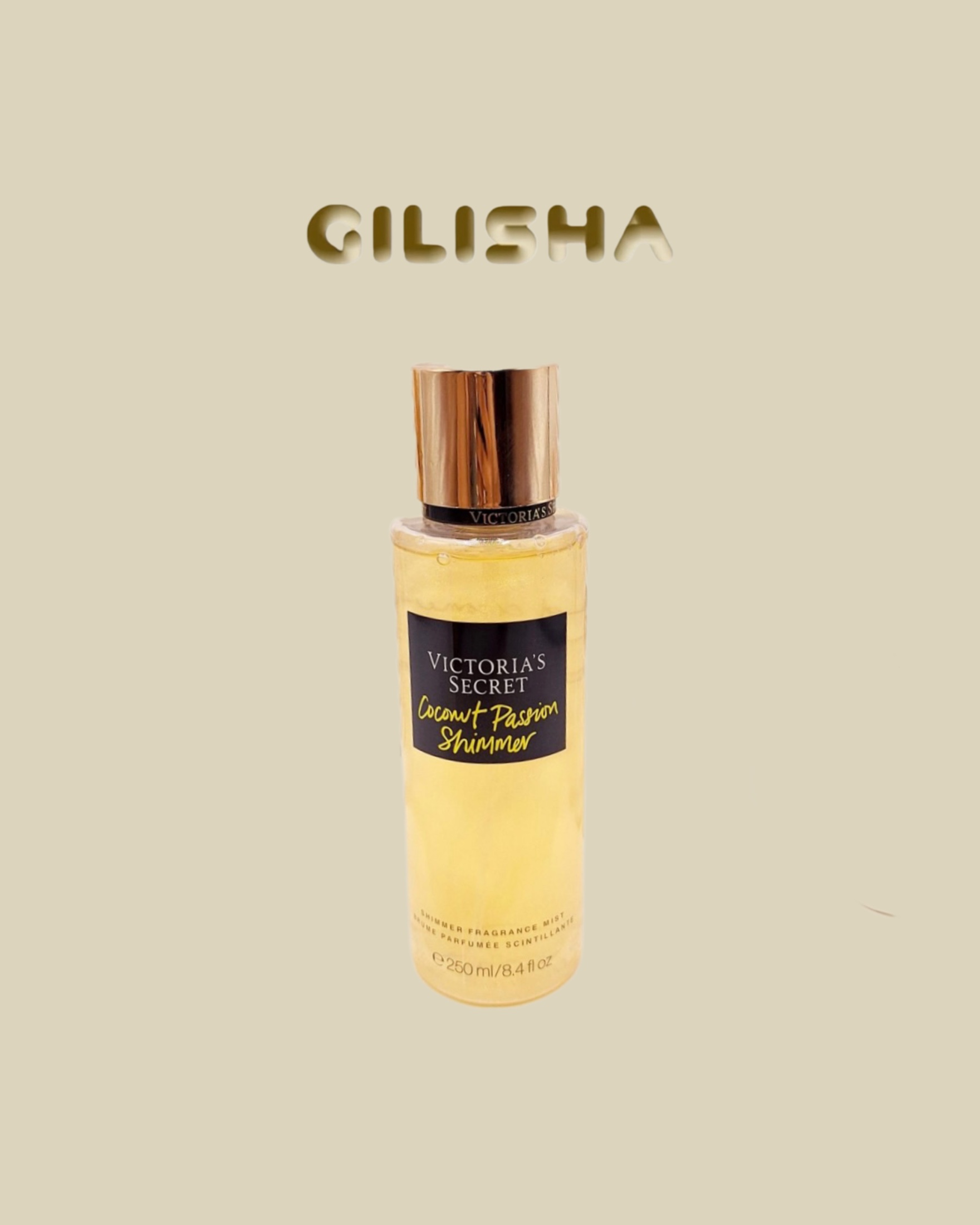 بادی اسپلش 250 ml شاین دار ویکتوریا سکرت مدل Coconut Passion Shimmer